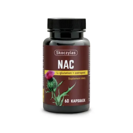 Skoczylas NAC L-glutation, ostropest - 60 kapsułek